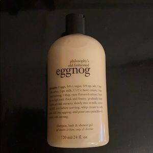 Philosophy eggnog shampoo, bath and shower gel